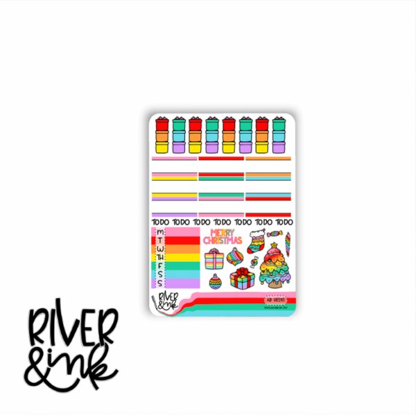 All Is Bright Christmas | Hobonichi Weeks Sticker Kit Planner Stickers