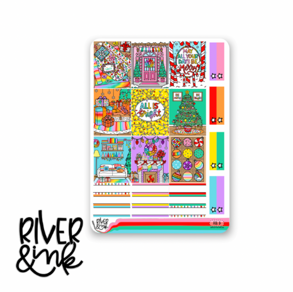 All Is Bright | Hobonichi Cousin Planner Stickers Kit