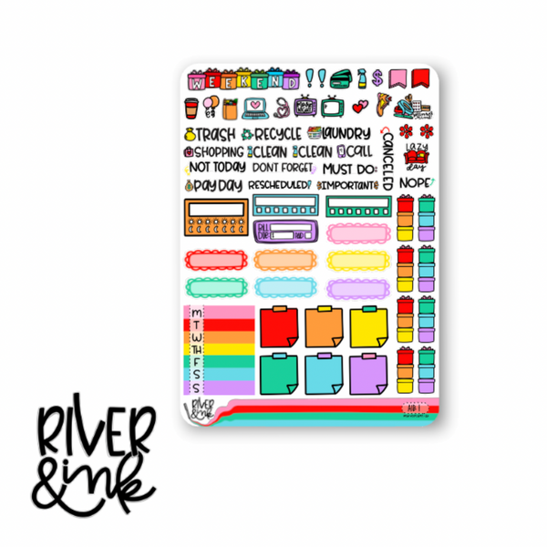 All Is Bright | Hobonichi Cousin Planner Stickers Kit