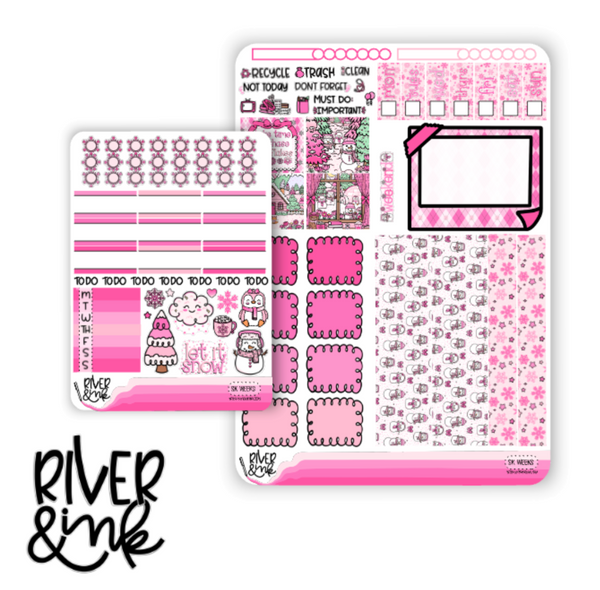 Snowflake Kisses | Hobonichi Weeks Sticker Kit Planner Stickers