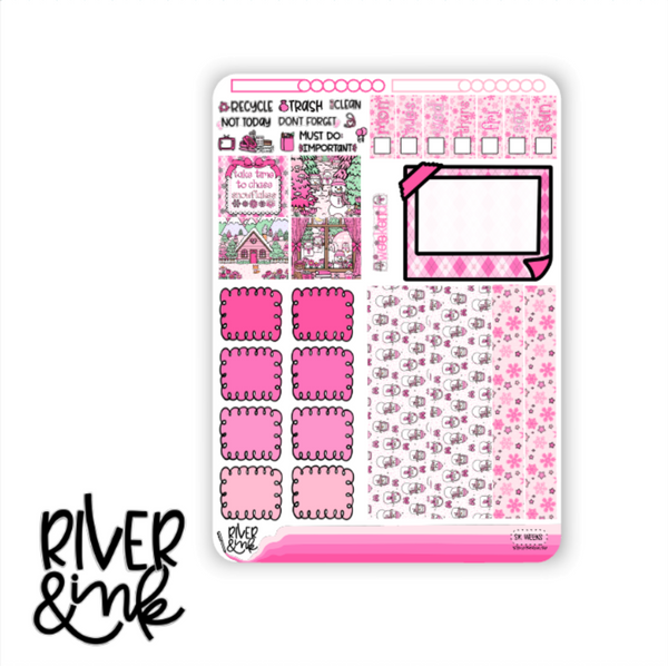 Snowflake Kisses | Hobonichi Weeks Sticker Kit Planner Stickers