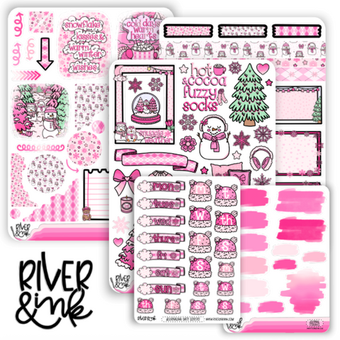 Snowflake Kisses | Journaling Stickers Kit