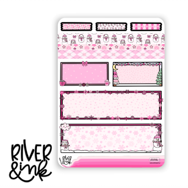 Snowflake Kisses | Journaling Stickers Kit