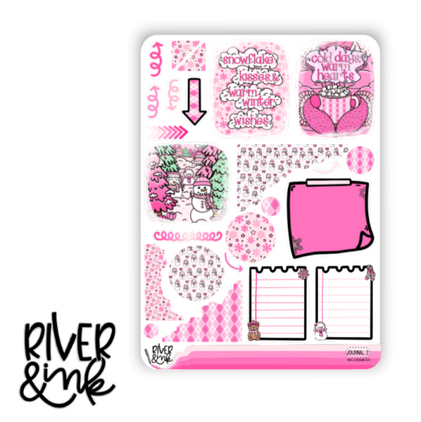 Snowflake Kisses | Journaling Stickers Kit