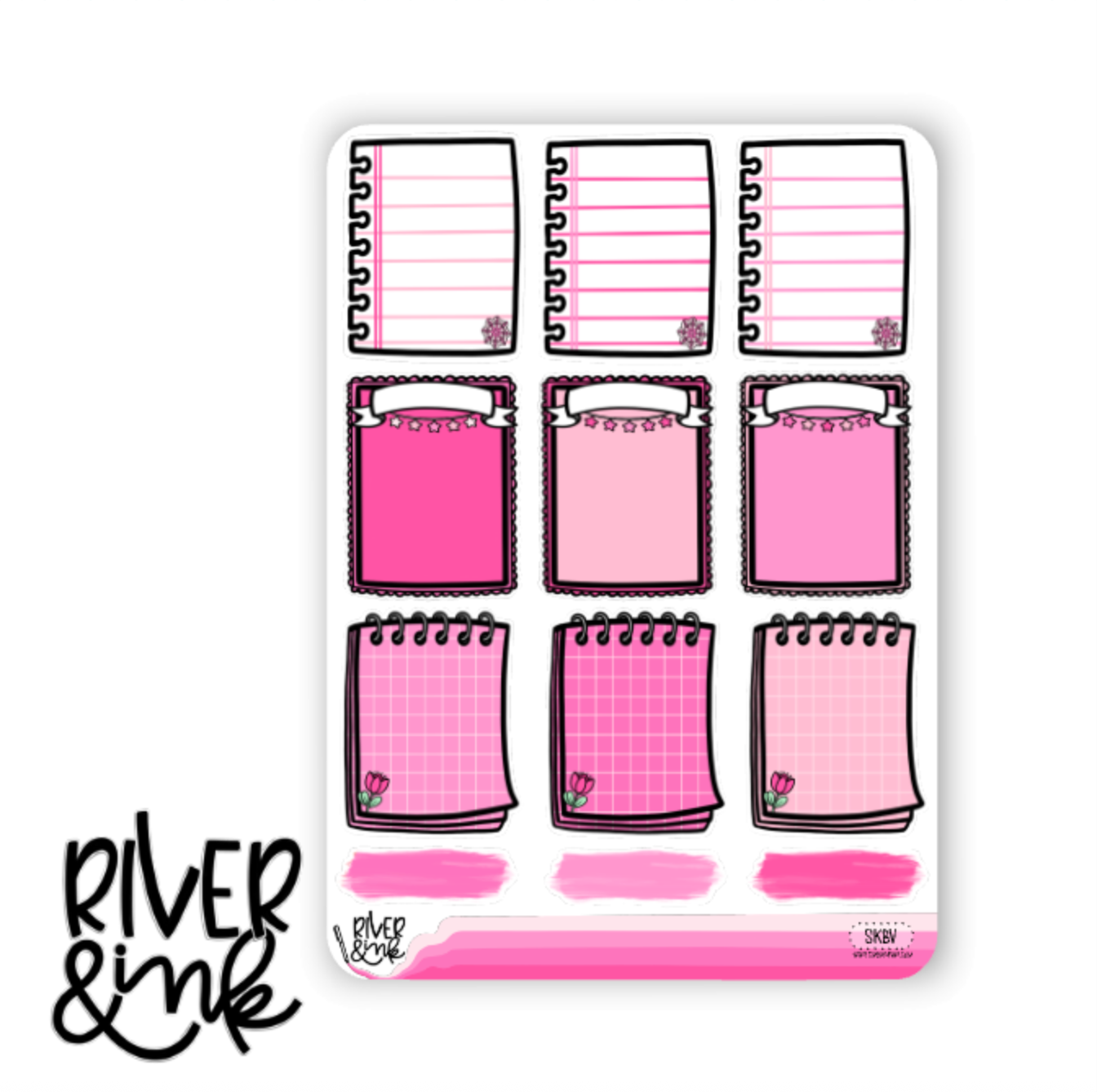 Snowflake Kisses Variety Full Boxes | Hand Drawn Planner Stickers