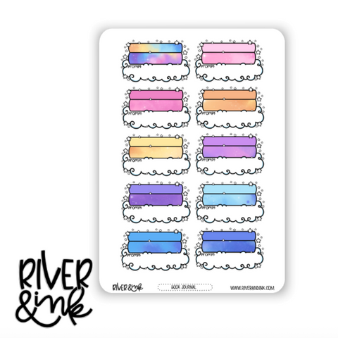 2026 Reading Challenge Tracker Add On Book Journaling Full Sheet | Hand Drawn Planner Stickers
