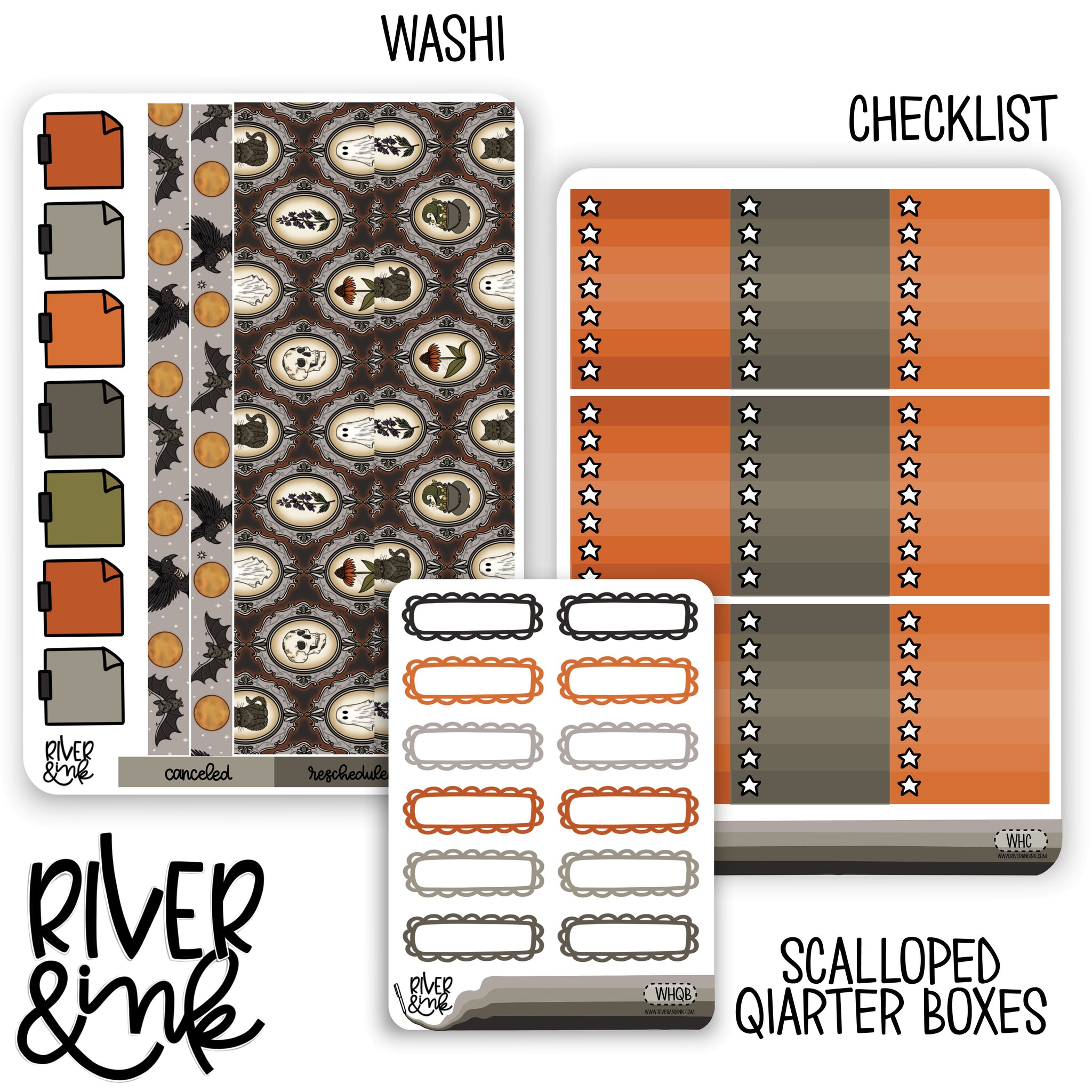Witching Hour | Weekly Vertical Planner Stickers Kit Add Ons
