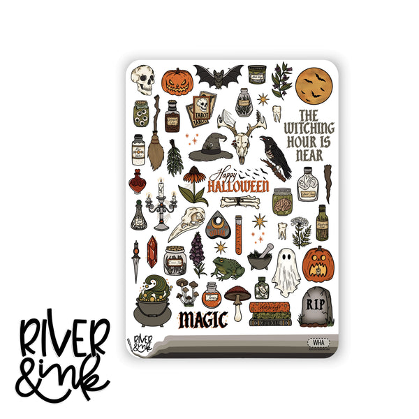 Witching Hour | Vertical Stickers Kit Planner Stickers