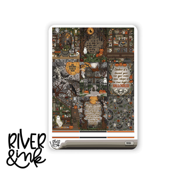 Witching Hour | Vertical Stickers Kit Planner Stickers