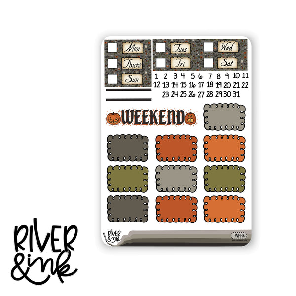 Witching Hour | Vertical Stickers Kit Planner Stickers