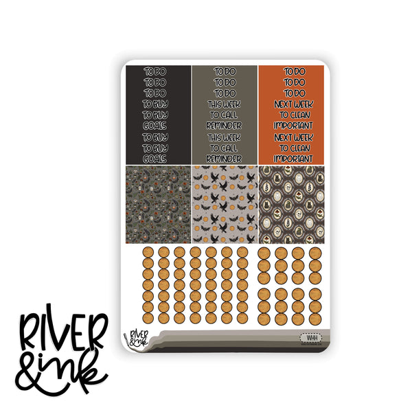 Witching Hour | Vertical Stickers Kit Planner Stickers