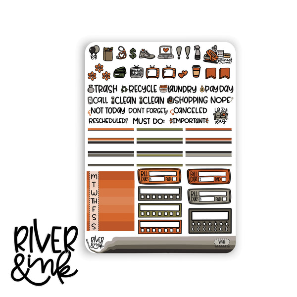 Witching Hour | Vertical Stickers Kit Planner Stickers