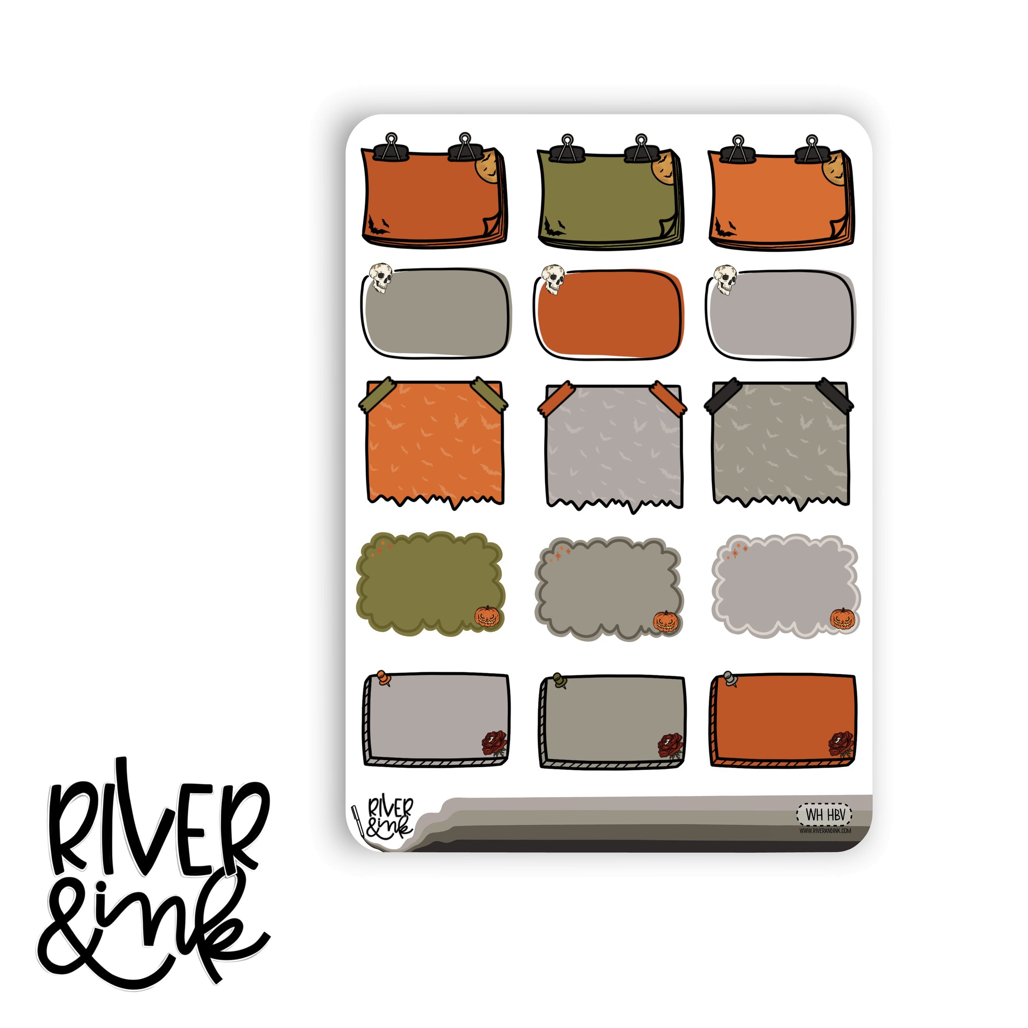 Witching Hour Variety Half Boxes | Hand Drawn Planner Stickers