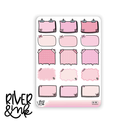 Books & Bows Variety Half Boxes | Hand Drawn Planner Stickers