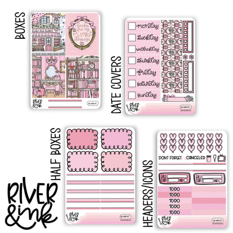 Books & Bows | Mini Weekly Planner Stickers Kit