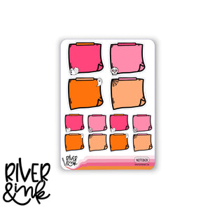 Ghoul Squad Halloween Sticky Note Boxes | Hand Drawn Planner Stickers