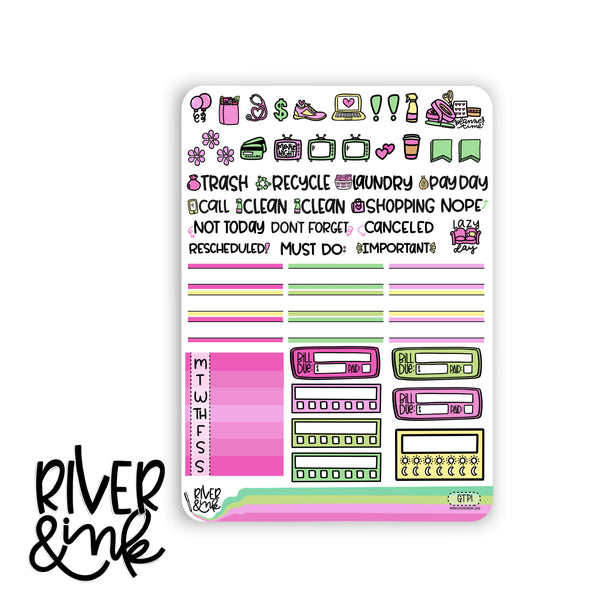 Garden Tea Party | Vertical Stickers Kit Planner Stickers