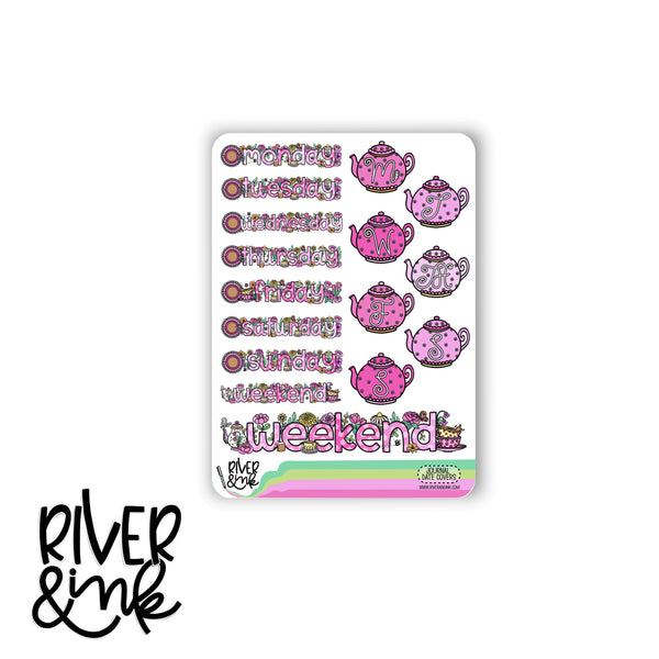 Garden Tea Party | Journaling Stickers Kit