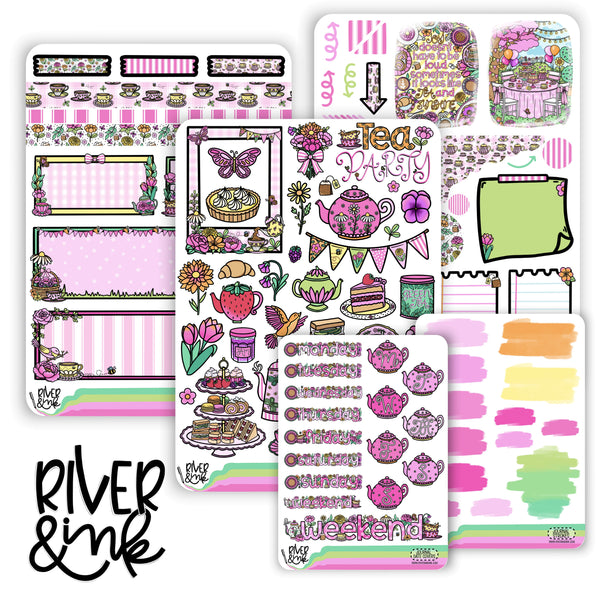 Garden Tea Party | Journaling Stickers Kit