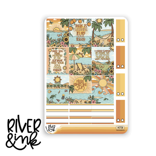 Here Comes the Sun | Hobonichi Cousin Planner Stickers Kit