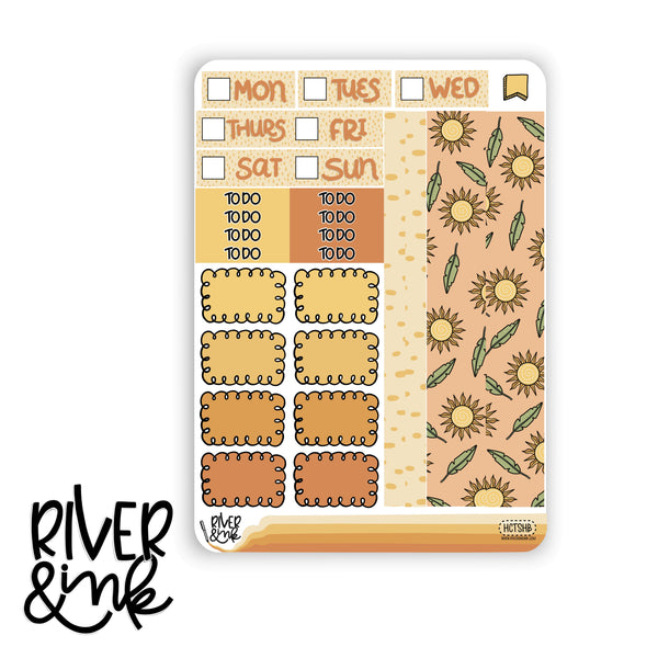 Here Comes the Sun | Hobonichi Cousin Planner Stickers Kit
