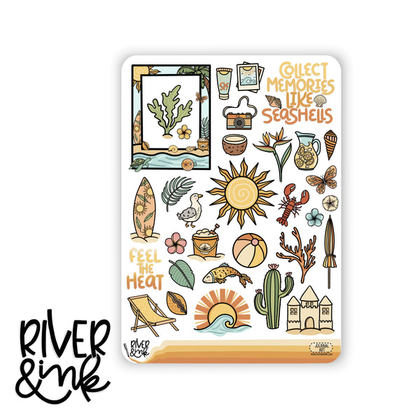 Here Comes the Sun | Journaling Stickers Kit