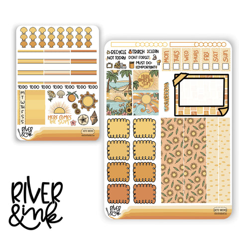 Here Comes the Sun | Hobonichi Weeks Sticker Kit Planner Stickers