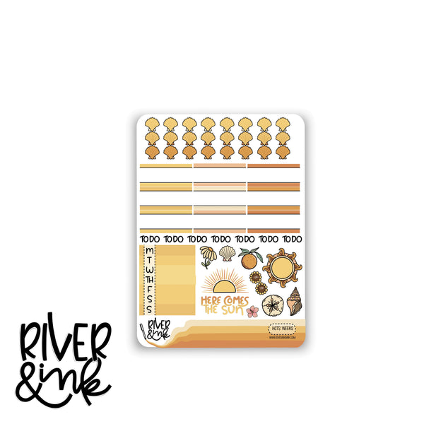 Here Comes the Sun | Hobonichi Weeks Sticker Kit Planner Stickers