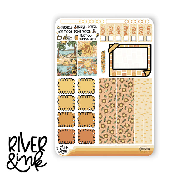 Here Comes the Sun | Hobonichi Weeks Sticker Kit Planner Stickers