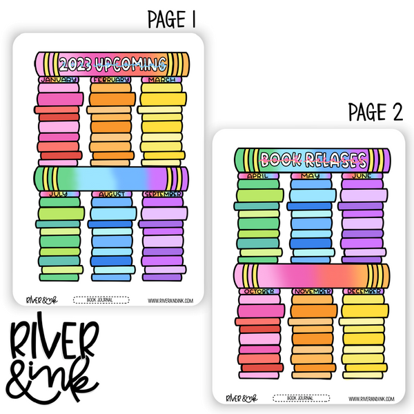 B6 2023 Book Journaling Mega Bundle | Hand Drawn Planner Stickers