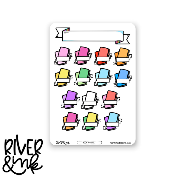 A5, B6, and Weeks 2023 Blank Book Challenge Journaling Full Sheet | Hand Drawn Planner Stickers