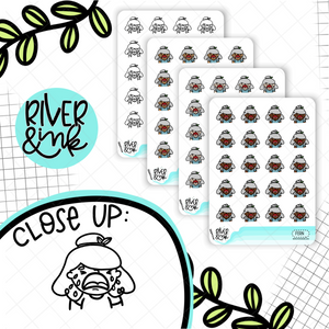 Wahhh Crying Planner Characters | Hand Drawn Planner Stickers