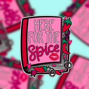 Here For The Spice | Hand Drawn Vinyl Sticker