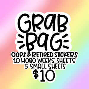 GRAB BAGS- Hobonichi Weeks/Small Oops and Retired Sticker Sheets