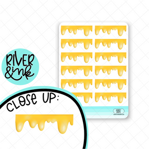 Honey Drip Divider | Hand Drawn Planner Stickers