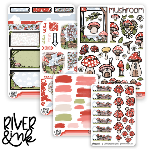 Little Mushrooms | Journaling Stickers Kit