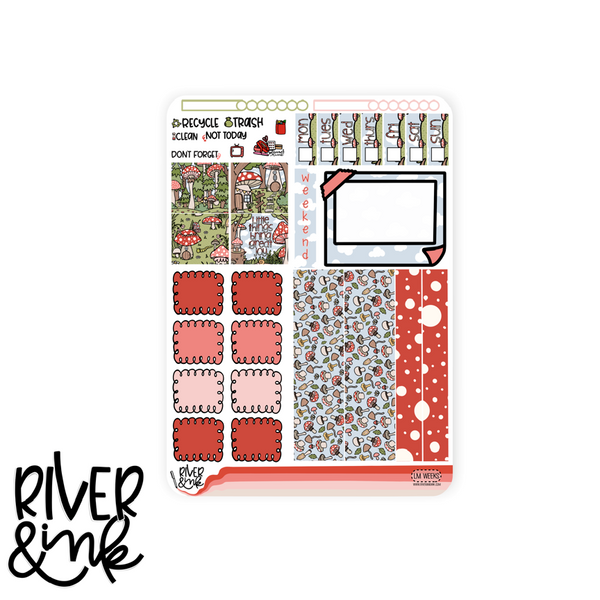 Little Mushrooms | Hobonichi Weeks Sticker Kit Planner Stickers