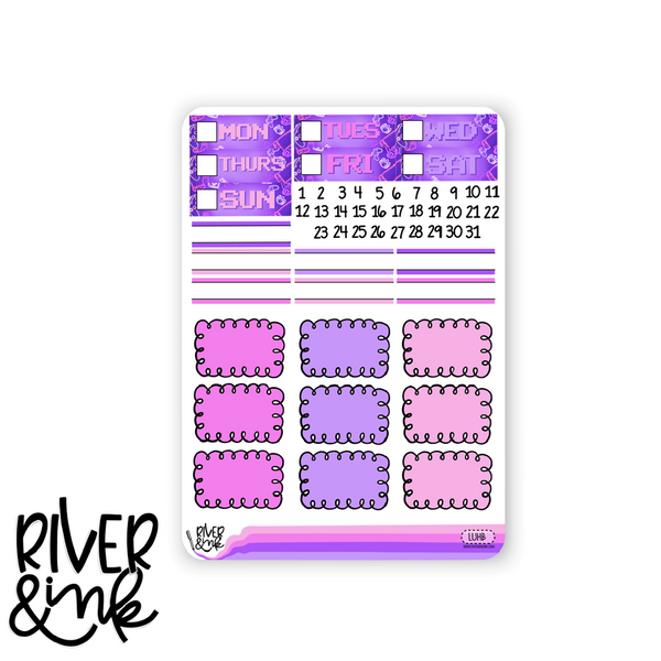 Level Up | Vertical Stickers Kit Planner Stickers