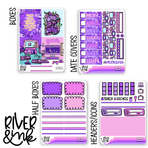 Level Up | Mini Weekly Planner Stickers Kit