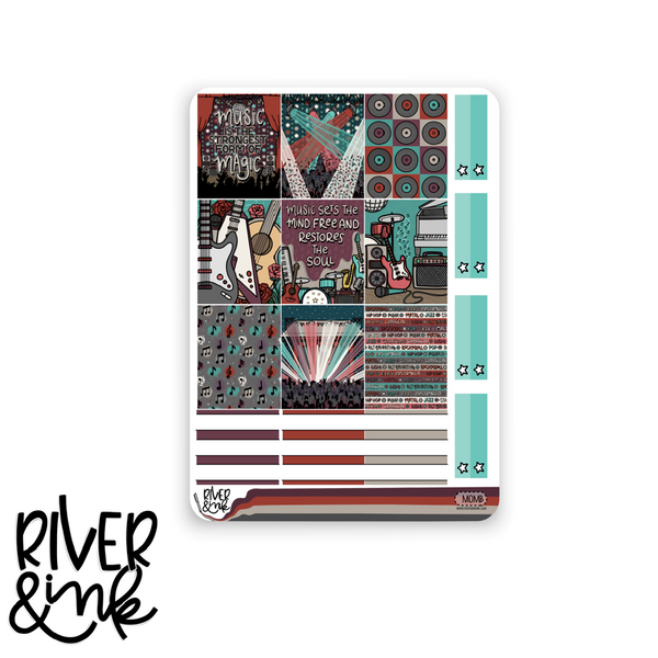 Magic of Music Concert | Hobonichi Cousin Planner Stickers Kit