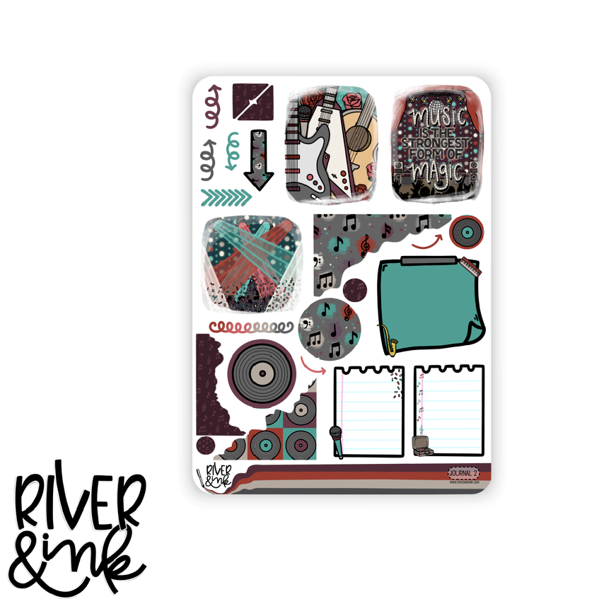 Magic of Music Concert | Journaling Stickers Kit – River & Ink