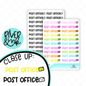 Post Office | Hand Lettered Planner Stickers