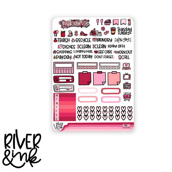 Romance Reader | Hobonichi Cousin Planner Stickers Kit