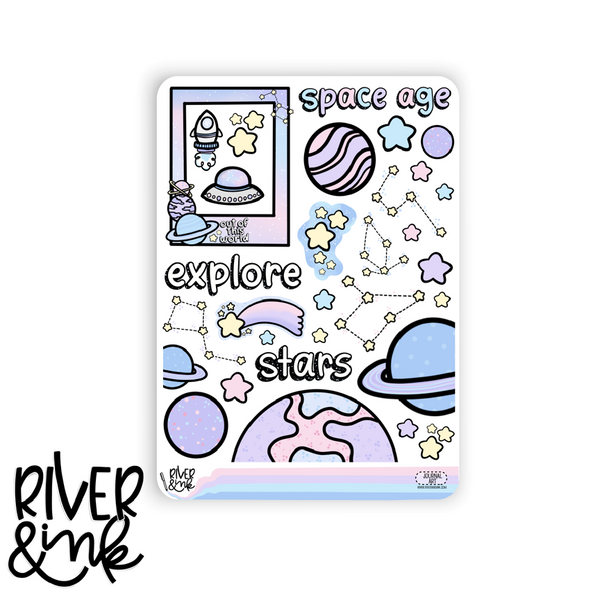 Space Age | Journaling Stickers Kit