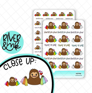 Shopping Spree Biggie Sass Planner Character | Hand Drawn Planner Stickers