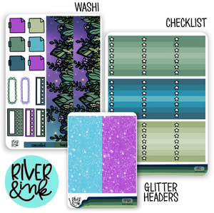 Enchanted Forest | Weekly Vertical Planner Stickers Kit Add Ons