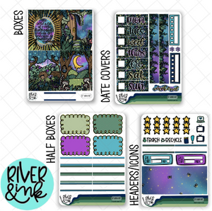 Enchanted Forest | Mini Weekly Planner Stickers Kit