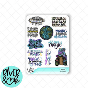 Magic Quotes | Hand Lettered Planner Stickers