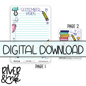 B6 2023 Digital Download September Monthly Book Journaling Pages *PERSONAL USE ONLY*