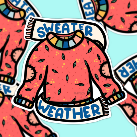 Sweater Weather | Hand Drawn Vinyl Sticker